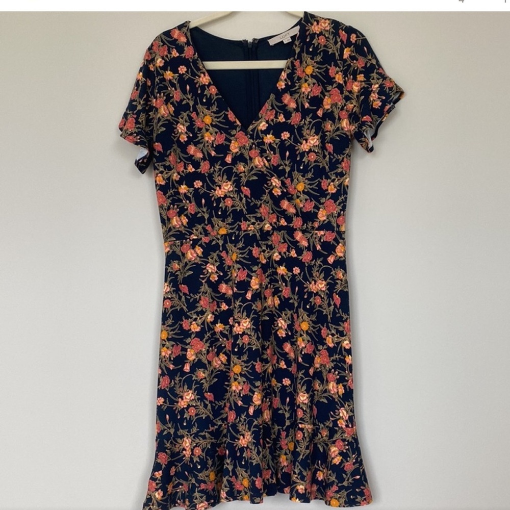Loft Short Sleeve Fall Dress